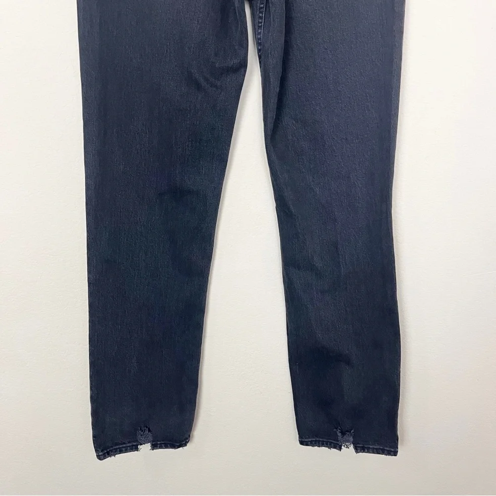 Abercrombie & Fitch A&F The 90’s Straight Ultra‎ High Rise Black Jean Size 30 L